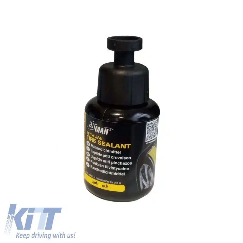 Compresor de aer AirMan ResQ Scout VO TRK 12V cu manometru și sigilant pentru anvelope 100ml 76-086-001-01-image-6293828