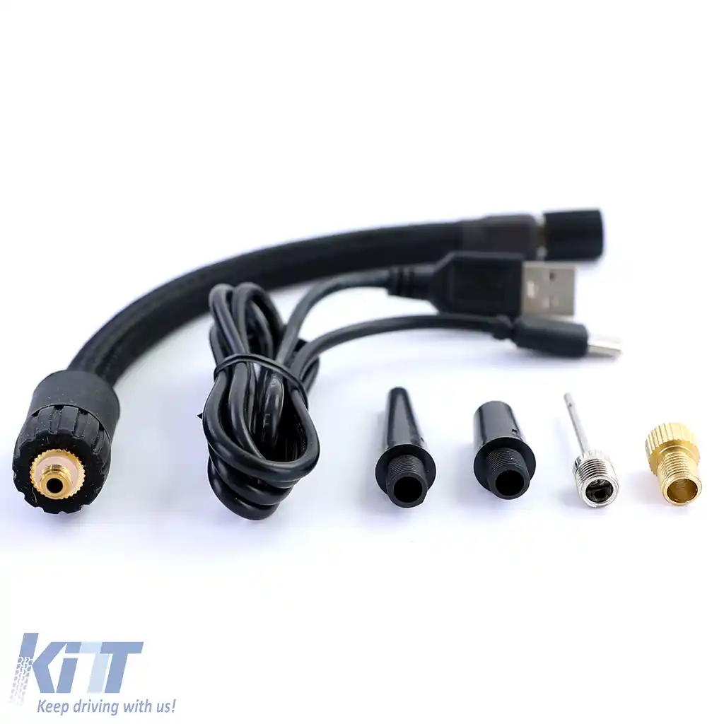 Compresor de aer cu baterie, pompă cu display, bancă de alimentare, lanternă-image-6205135