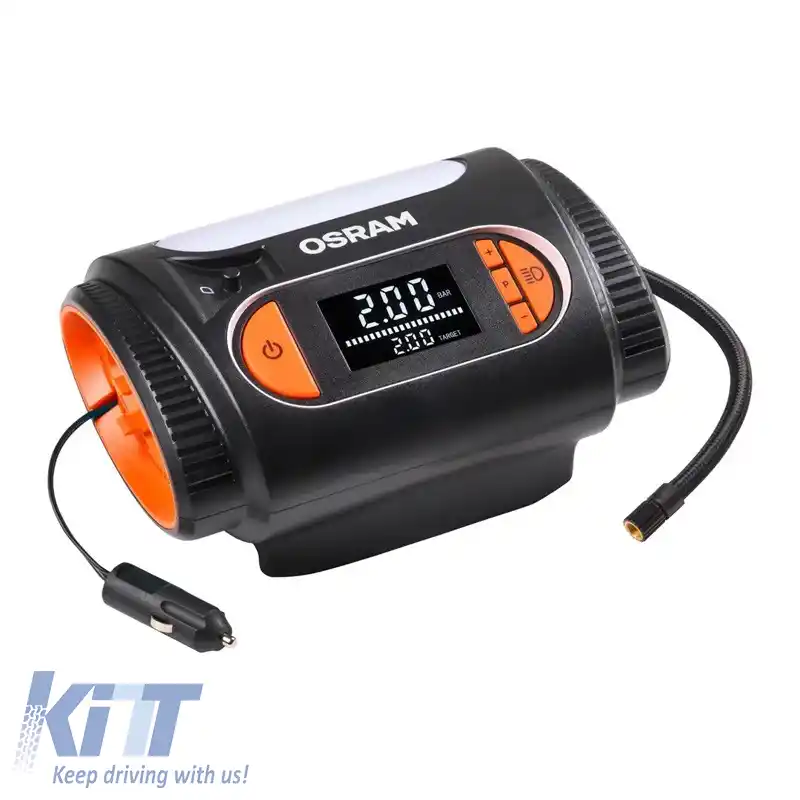 Compresor de aer digital, lumină LED 2 în 1 Osram TYREinflate 2120 12V 180W OTI2120-image-6318918