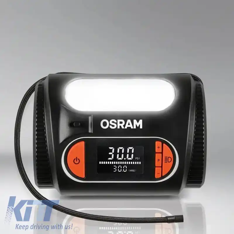 Compresor de aer digital, lumină LED 2 în 1 Osram TYREinflate 2120 12V 180W OTI2120-image-6318921