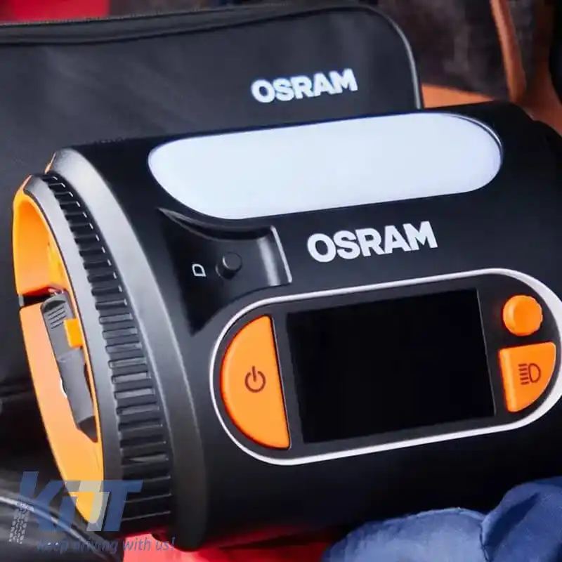 Compresor de aer digital, lumină LED 2 în 1 Osram TYREinflate 2130 12V 180W OTI2130-image-6319781