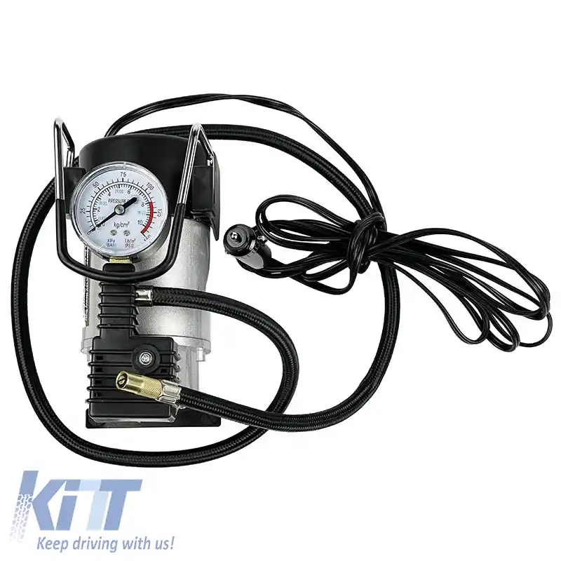 Compresor de aer metalic cu manometru premium, rezistent, 12V, 150Psi 15114-image-6293796