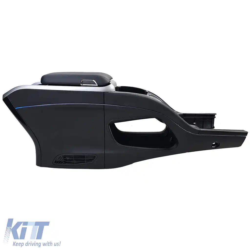 Console central de lux neagră cu frigider, potrivită pentru Mercedes V-Class W447 14-23-image-6207523