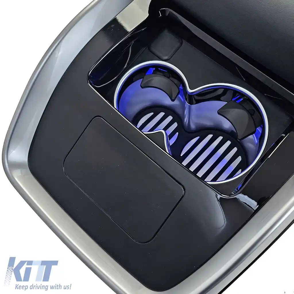 Console central de lux neagră cu frigider, potrivită pentru Mercedes V-Class W447 14-23-image-6207526