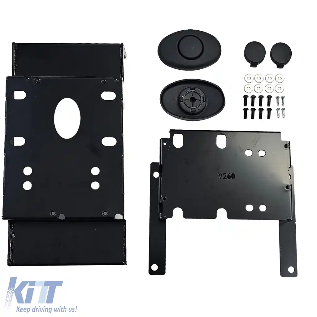 Console central de lux neagră cu frigider, potrivită pentru Mercedes V-Class W447 14-23-image-6207531