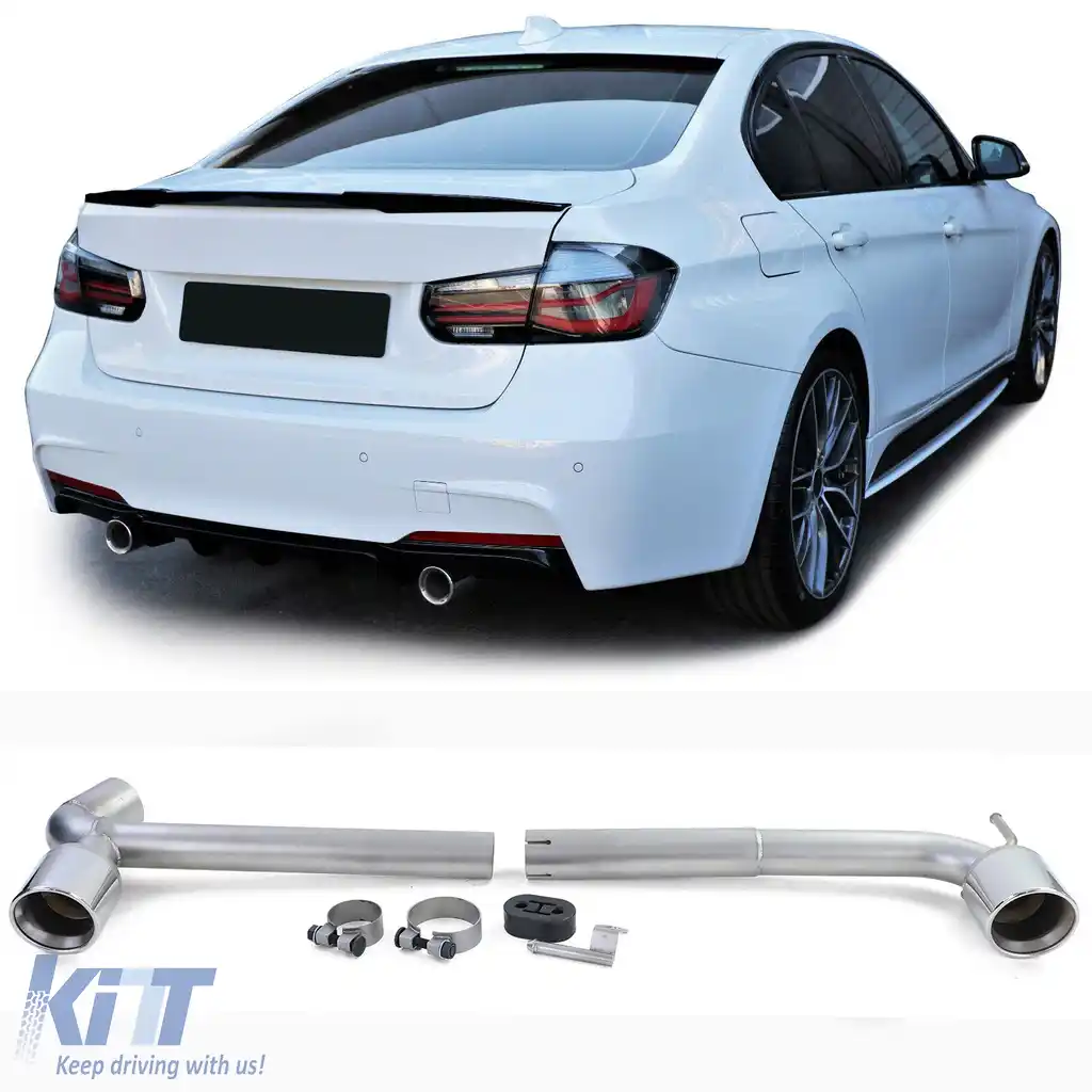 Converie duplex pentru țeava de eșapament se potrivește pentru BMW F30 F31 316 318 320 F32 F33 F36 418 420