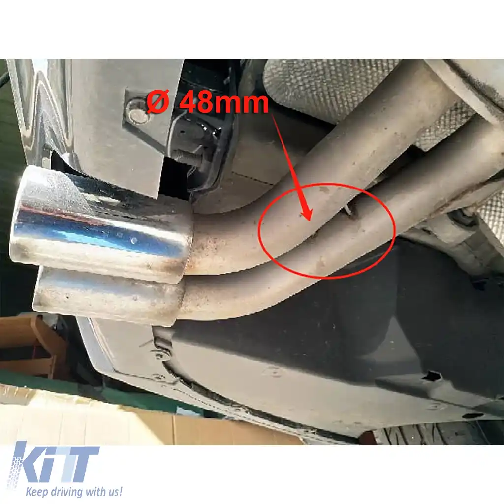 Conversie a țevii de eșapament duplex cu aspect de 4 țevi, potrivită pentru BMW F32 F33 F36 425 428 430-image-6200702