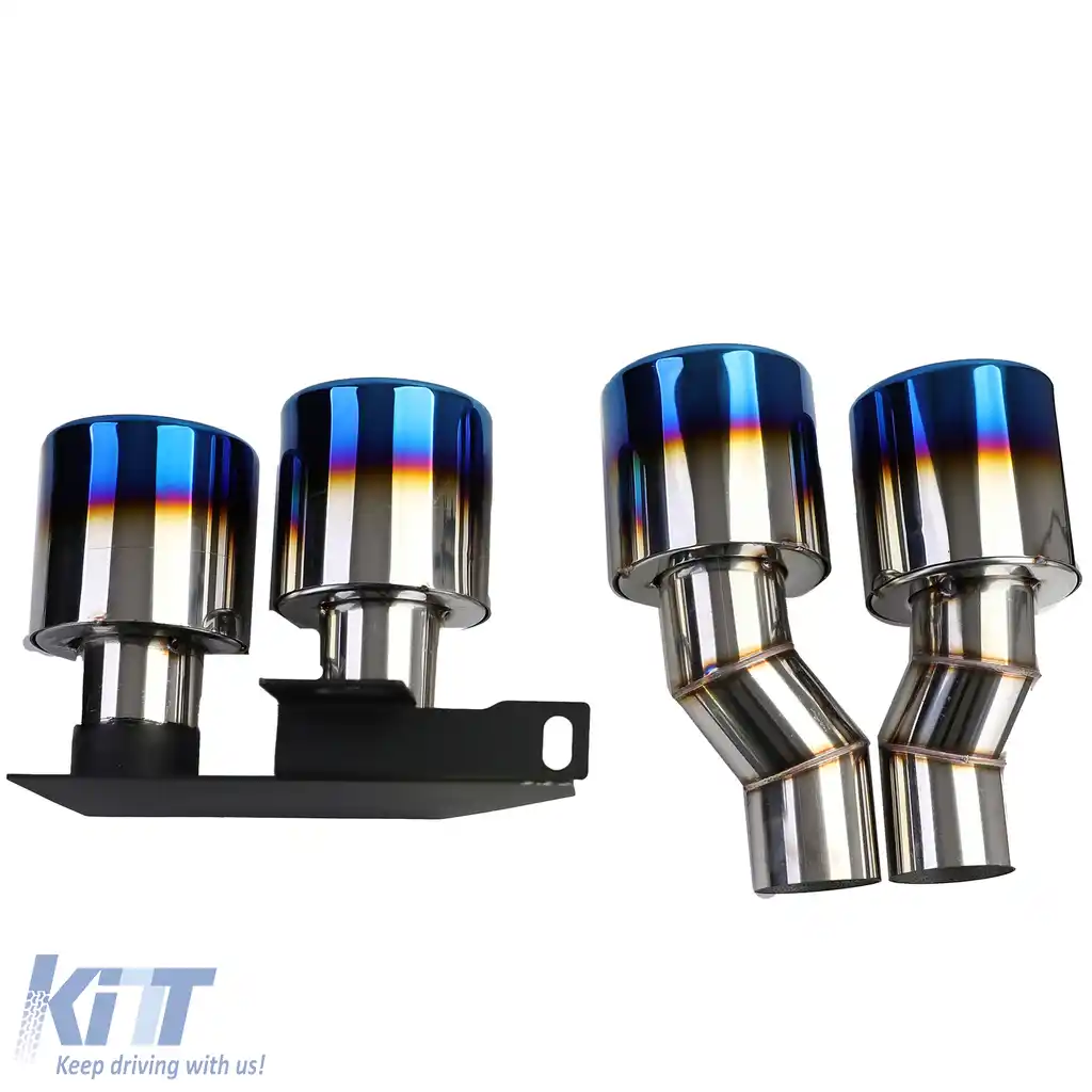 Conversie difuzor spate + țevi de eșapament din titan potrivite pentru BMW F10 F11 520 523 525 528 530-image-6194048