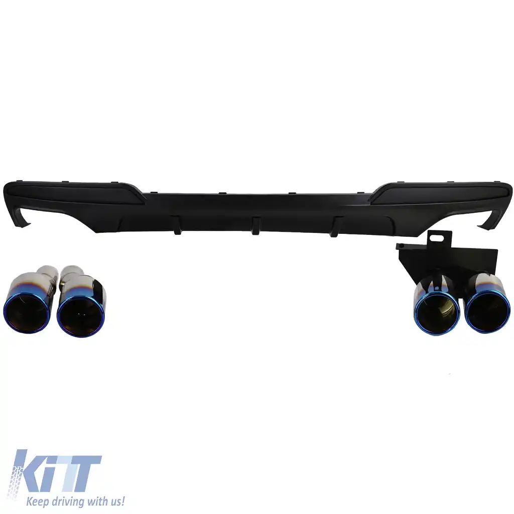 Conversie difuzor spate + țevi de eșapament din titan potrivite pentru BMW F10 F11 520 523 525 528 530-image-6201421