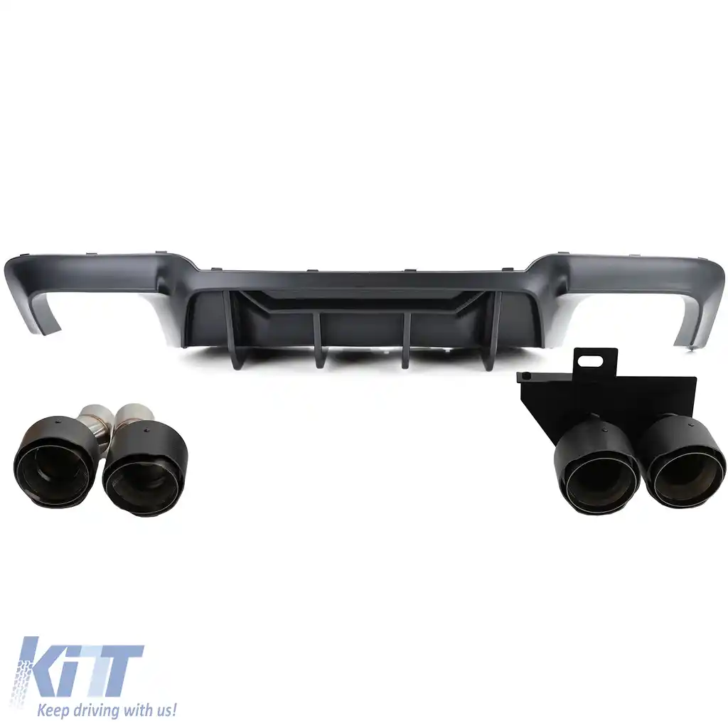 Conversie difuzor spate + țevi de eșapament din carbon potrivite pentru BMW F10 F11 520 523 525 528 530-image-6206631