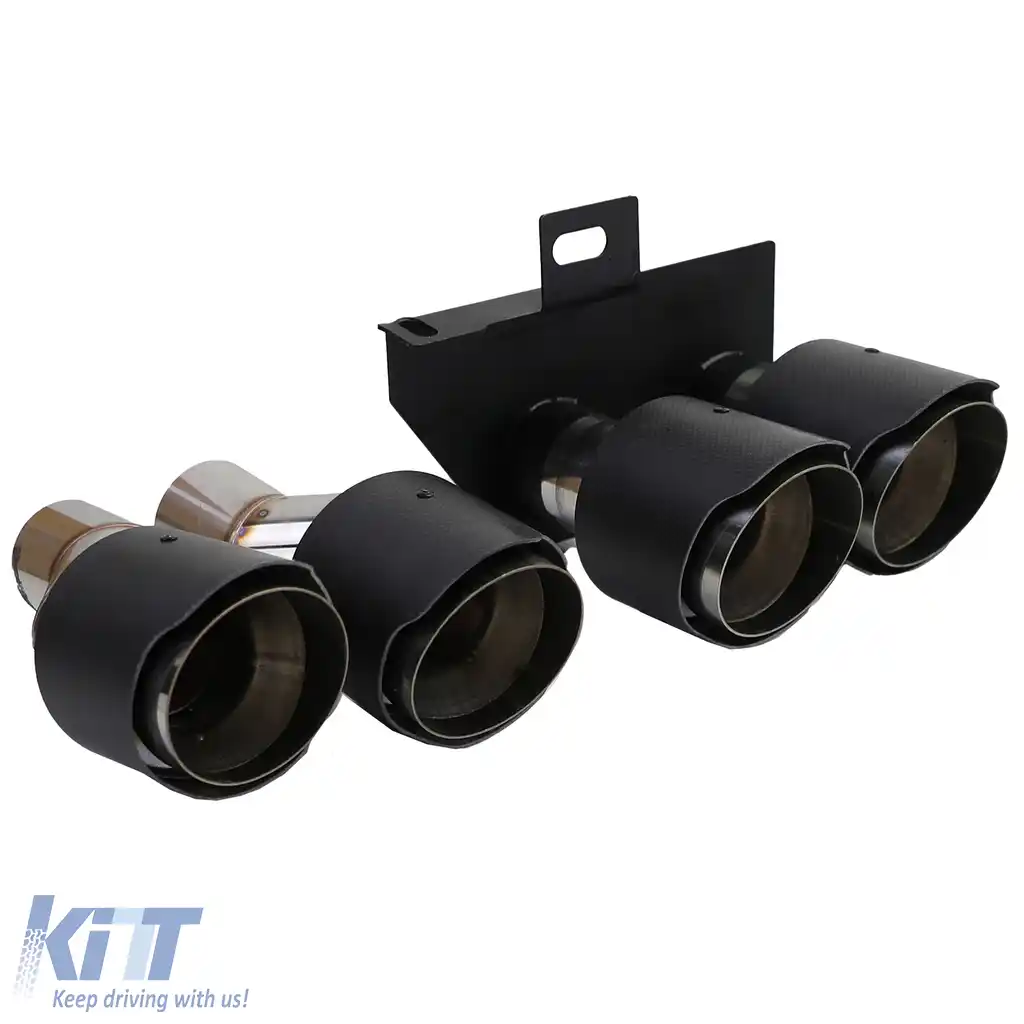 Conversie difuzor spate + țevi de eșapament din carbon potrivite pentru BMW F10 F11 520 523 525 528 530-image-6206636
