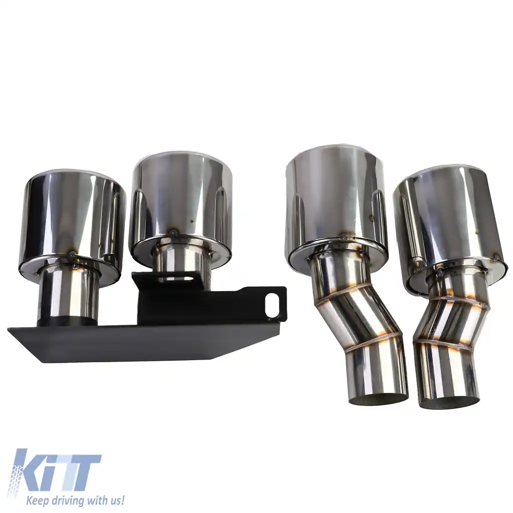 Conversie difuzor spate + țevi de eșapament cromate potrivite pentru BMW F10 F11 520 523 525 528 530-image-6207392
