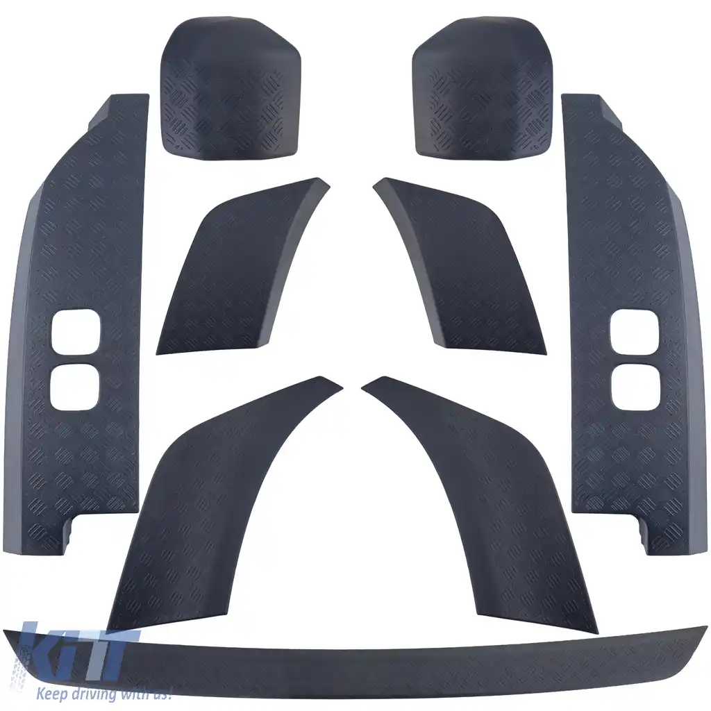 Coperți de protecție pentru praguri offroad negre, potrivite pentru Land Rover Defender L663 110 din 19-image-6200579