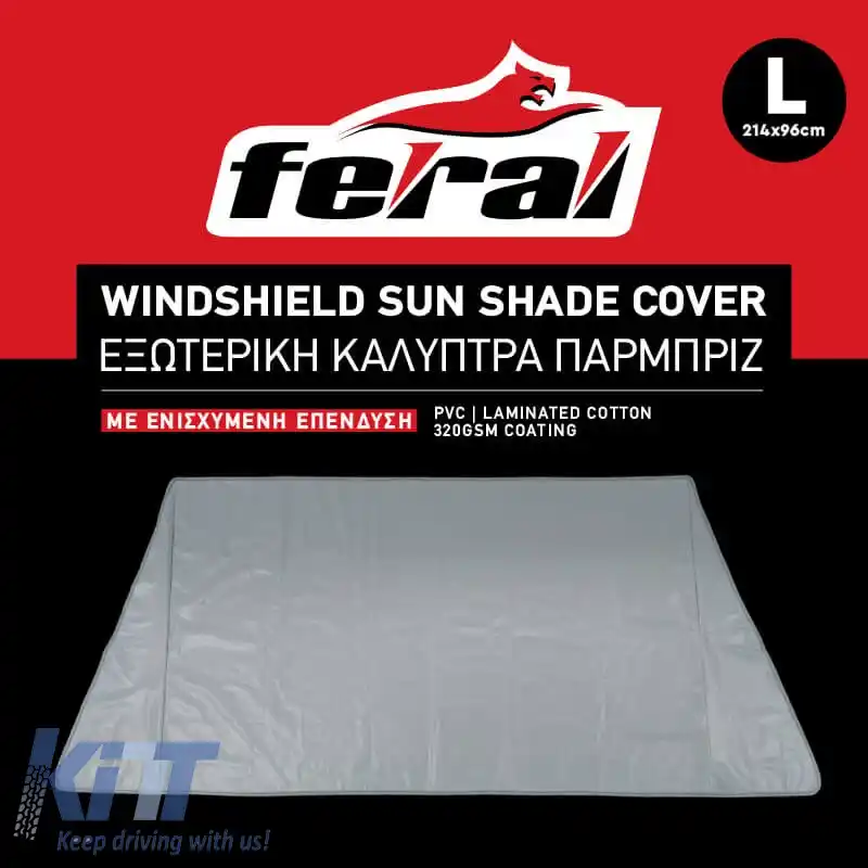 Copertină de umbră exterioară potrivită pentru parbrizul din față B΄ Calitate 214 x 96 cm-image-6292458