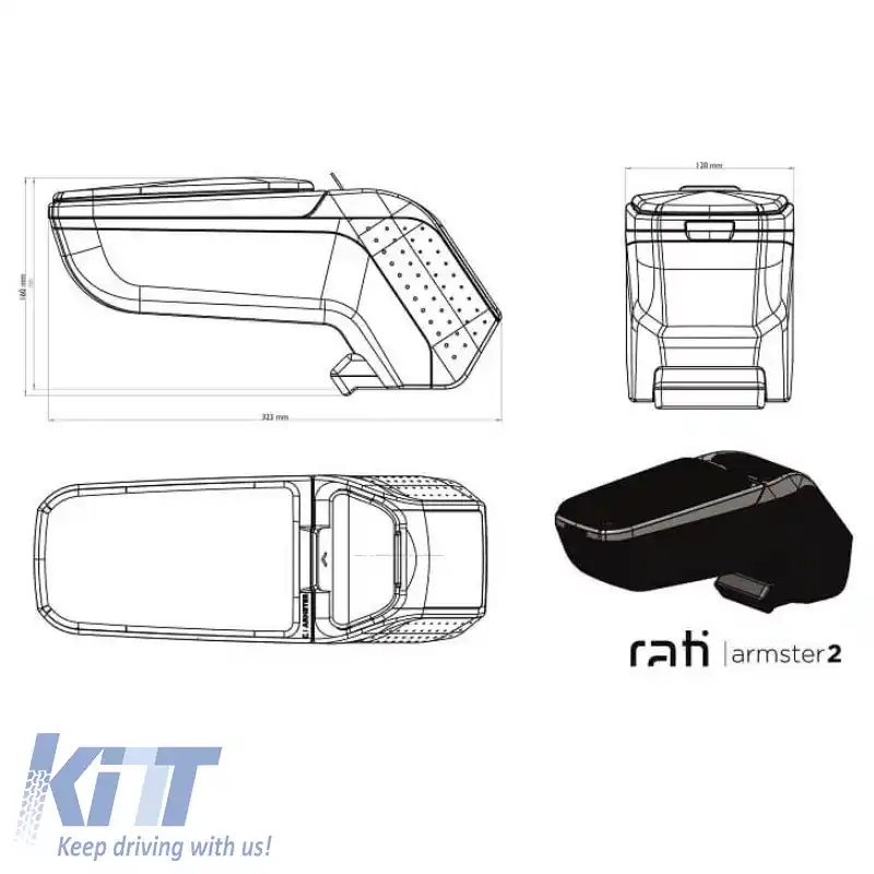 Cotiera Armster 2 potrivită pentru Nissan Note 2013+ Culoare Neagră-image-6299449
