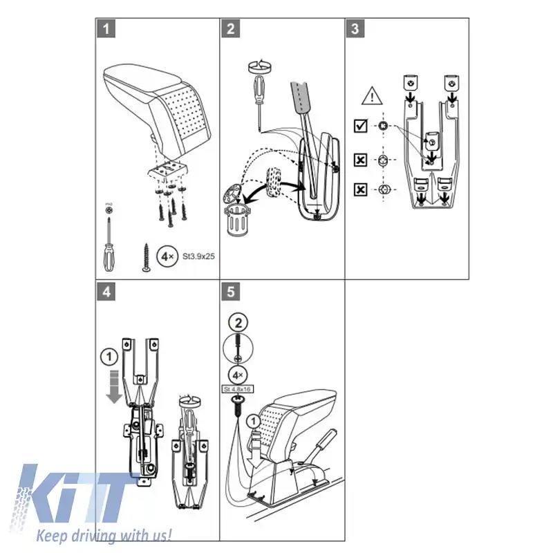 Cotiera Armster S potrivită pentru Lada Granta 2013-2018 / Kalina 2006-2018 Culoare Neagră-image-6305948