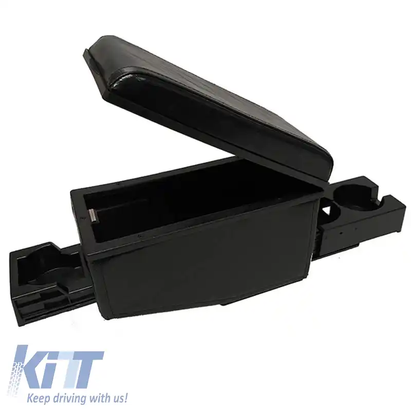 Cotiera auto cu suport triplu pentru băuturi universal neagră 22228-image-6297224