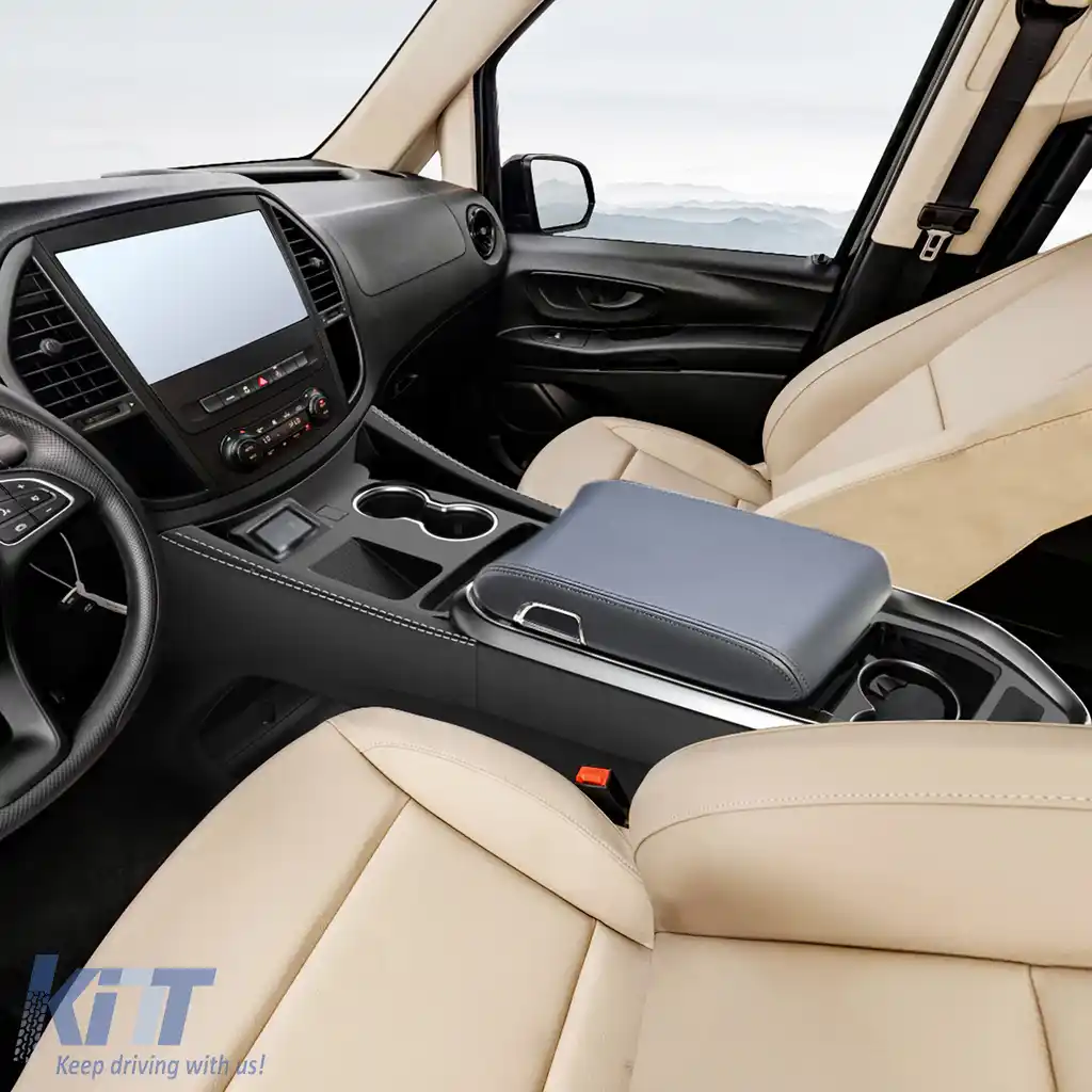 Cotiera centrală premium neagră, potrivită pentru Mercedes Vito W447 automat-image-6194211