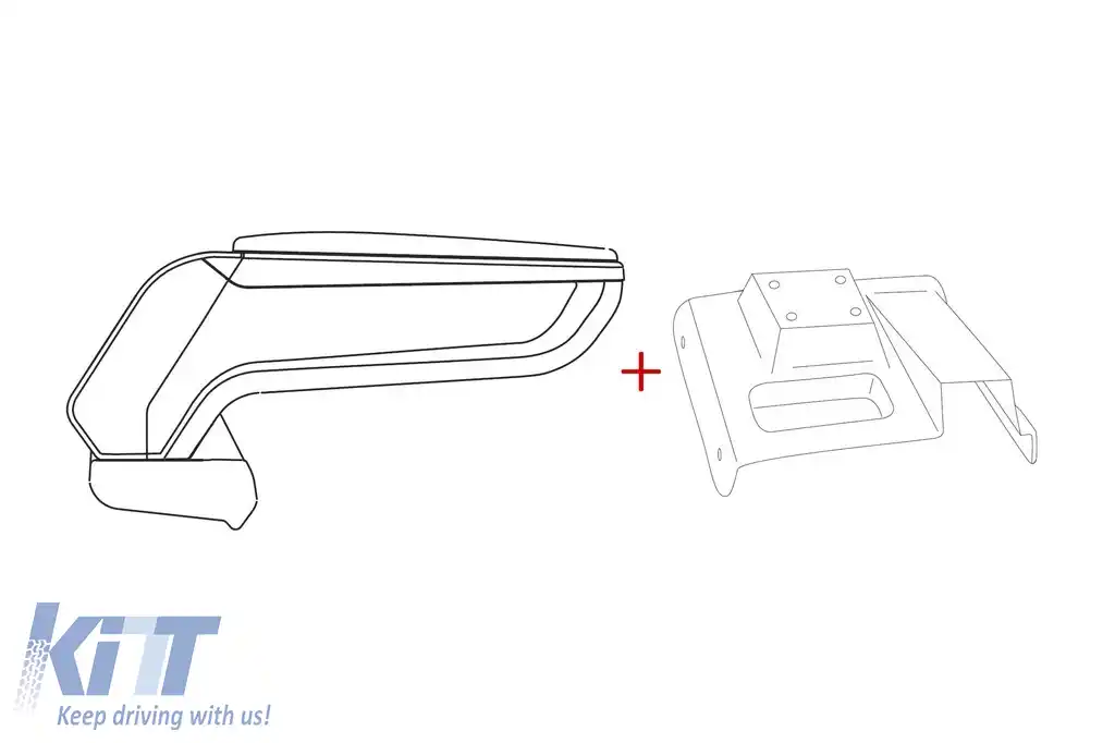 Cotiera Rati model Armster S cu piele eco neagră potrivită pentru Volkswagen Caddy 2004-2020