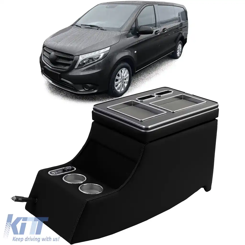 Cotiere centrală neagră potrivită pentru Mercedes Viano W639 V-Class W447 03-19