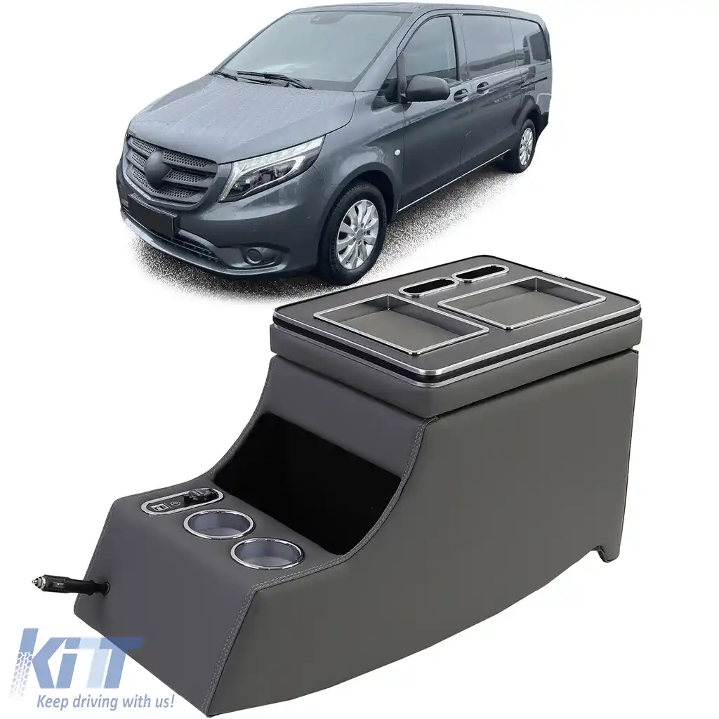 Cotierele centrale gri sunt potrivite pentru Mercedes Viano W639 V-Class W447 03-19