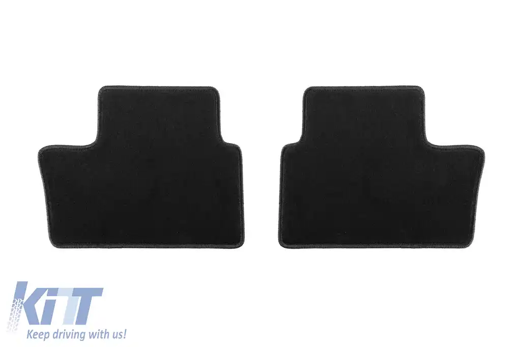 Covoare de podea din două straturi, potrivite pentru Nissan Juke după 2019, din țesătură Rex, set de 4 bucăți, negre-image-6240572