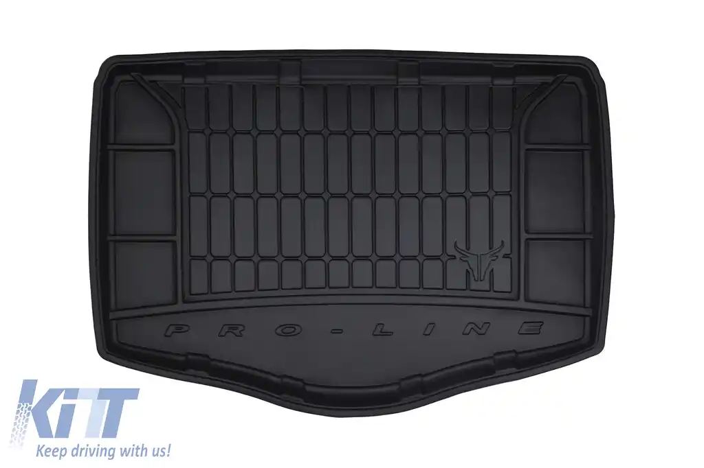 Covor de cauciuc Frogum ProLine potrivit pentru Honda Civic hatchback 2011-2017 cu podeaua portbagajului în poziția inferioară