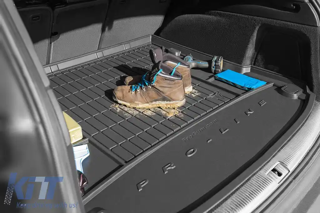 Covor de cauciuc Frogum ProLine potrivit pentru Hyundai Kona 2017-2023, cu podeaua portbagajului în poziția superioară-image-6233425