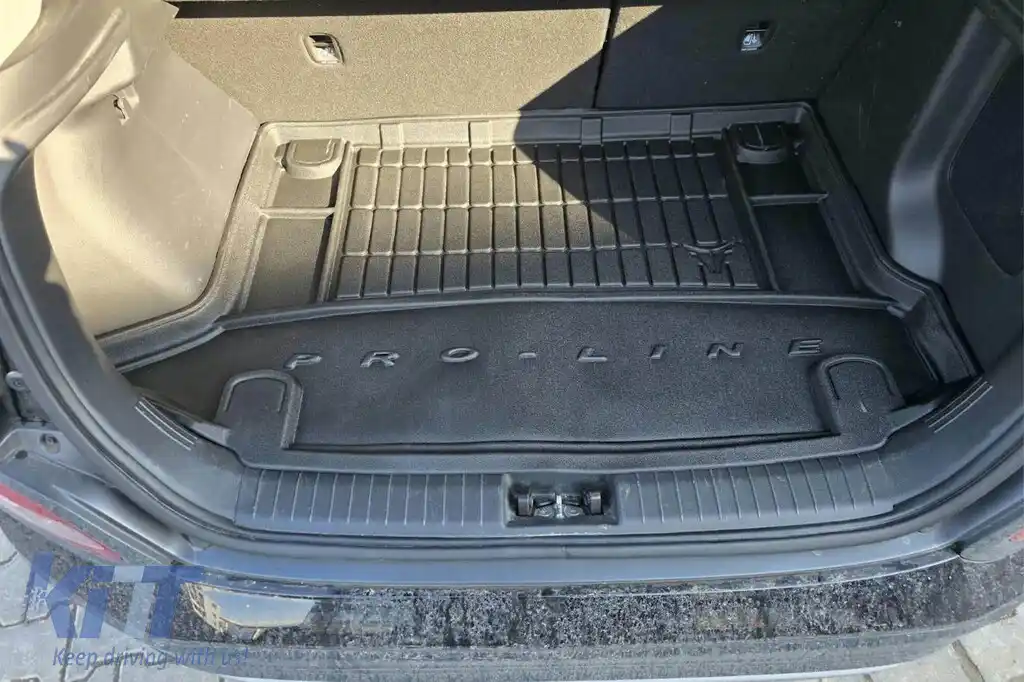 Covor de cauciuc Frogum ProLine potrivit pentru Hyundai Kona 2017-2023, cu podeaua portbagajului în poziția superioară-image-6233428
