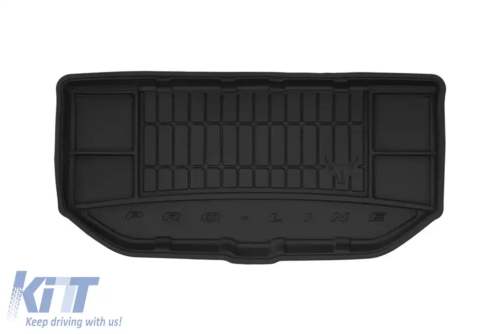 Covor de cauciuc Frogum ProLine potrivit pentru Skoda Citigo după 2011 cu podeaua portbagajului în poziția superioară