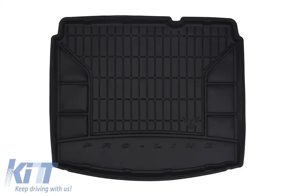 Covor de cauciuc Frogum ProLine potrivit pentru Jeep Compass după 2017 cu podeaua portbagajului în poziția inferioară