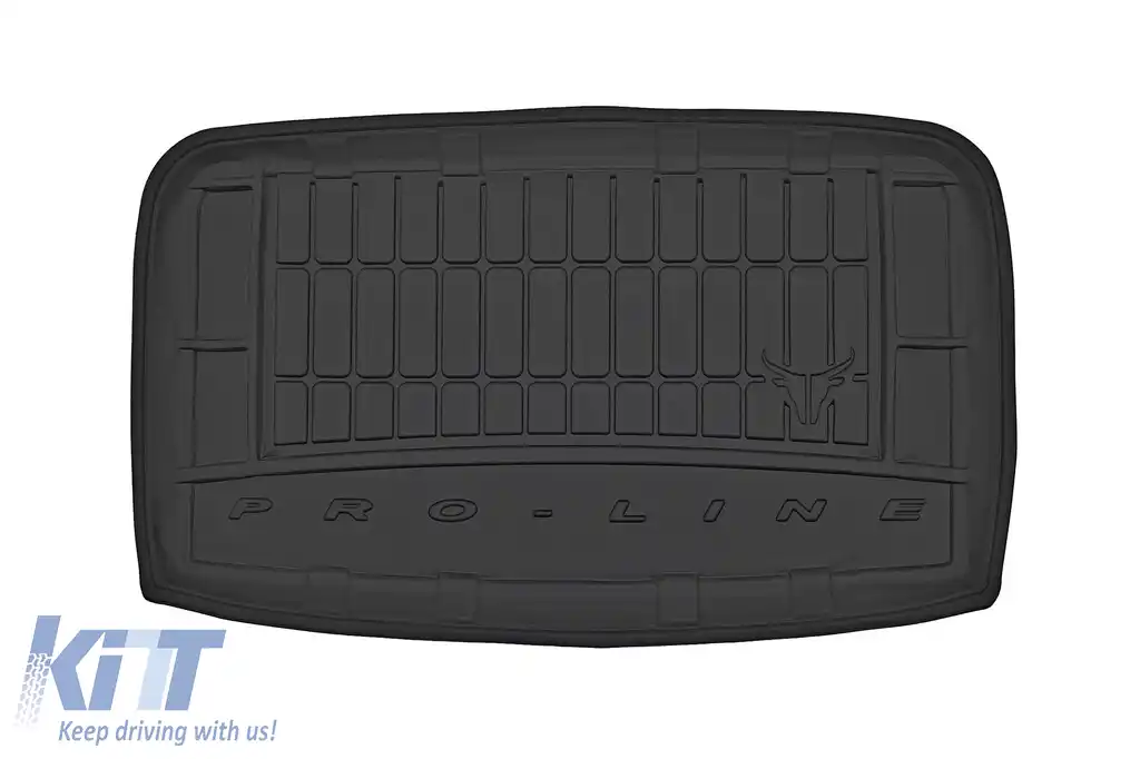 Covor de cauciuc Frogum ProLine potrivit pentru Seat Alhambra 2010-2020 7 locuri cu rândul 3 de scaune în poziție verticală