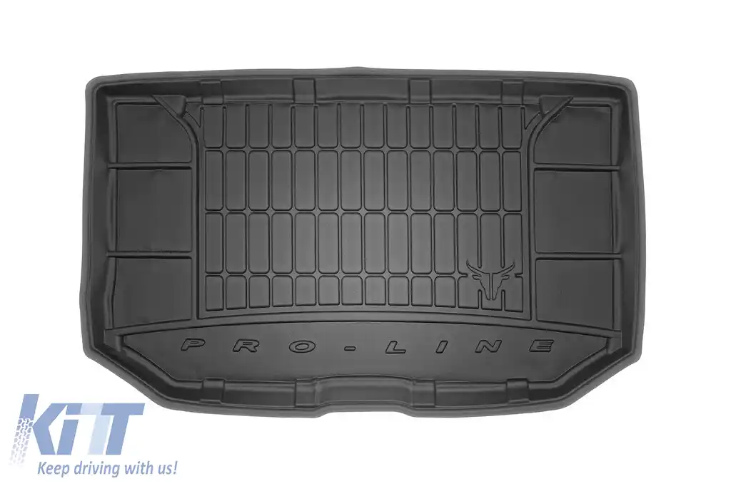 Covor de cauciuc Frogum ProLine potrivit pentru Ford Fiesta Active după 2017 cu 5 uși, cu podeaua portbagajului în poziția superioară