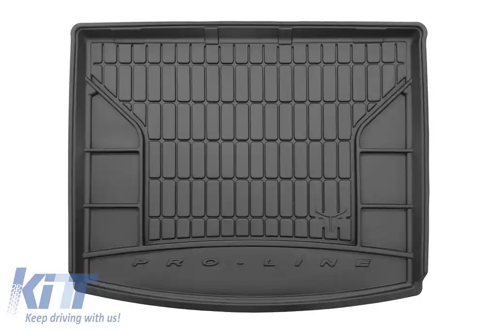 Covor de cauciuc Frogum ProLine potrivit pentru Jeep Compass după 2017 cu podeaua portbagajului în poziția superioară