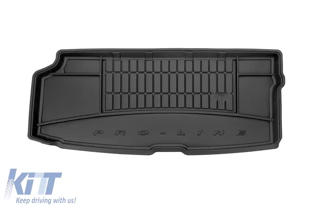 Covor de cauciuc Frogum ProLine potrivit pentru Volvo XC90 după 2015 cu 7 locuri și rândul 3 de scaune în poziție verticală