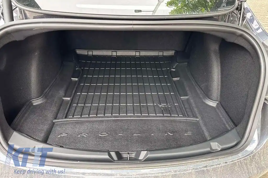 Covor de cauciuc Frogum ProLine potrivit pentru Tesla Model 3 după 2017 pentru portbagajul din spate-image-6234297