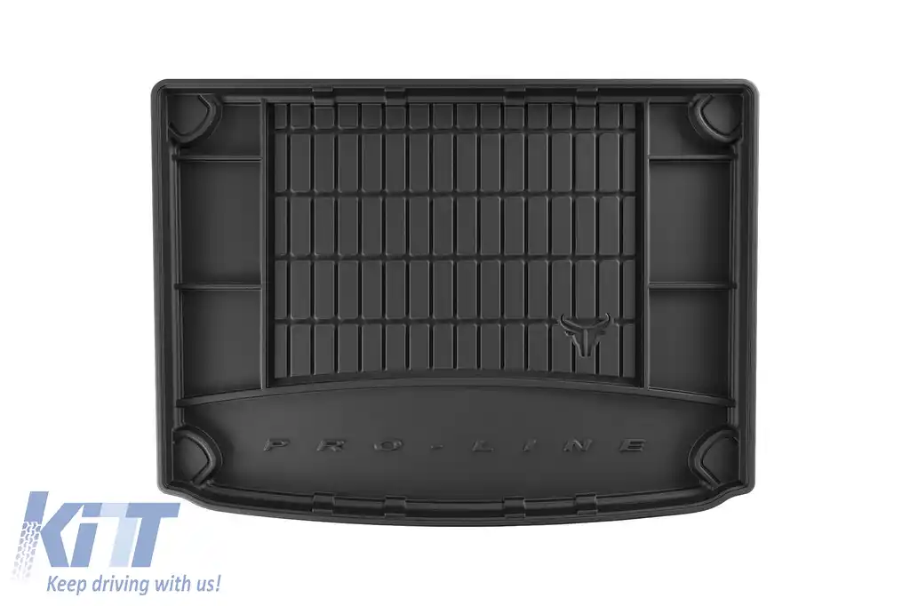 Covor de cauciuc Frogum ProLine potrivit pentru Kia Niro EcoHybrid 2016-2021 cu organizator în portbagaj