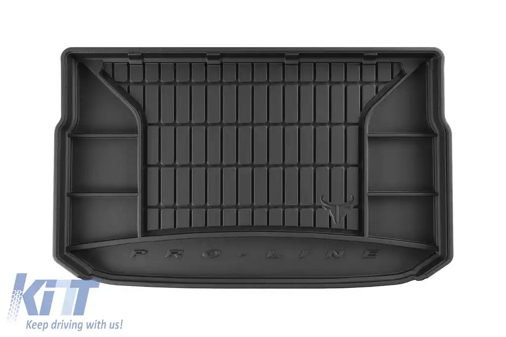 Covor de cauciuc Frogum ProLine potrivit pentru Renault Captur după 2019 cu podeaua portbagajului în poziția superioară
