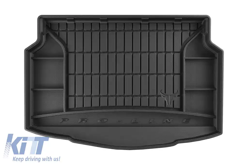 Covor de cauciuc Frogum ProLine potrivit pentru Toyota Yaris după 2019 cu podeaua portbagajului în poziția inferioară