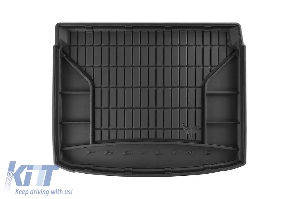 Covor de cauciuc Frogum ProLine potrivit pentru Seat Altea 2004-2015 cu podeaua portbagajului în poziția inferioară