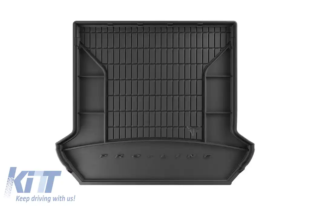 Covor de cauciuc Frogum ProLine potrivit pentru Volvo XC90 2002-2016 cu rândul 3 de scaune pliat