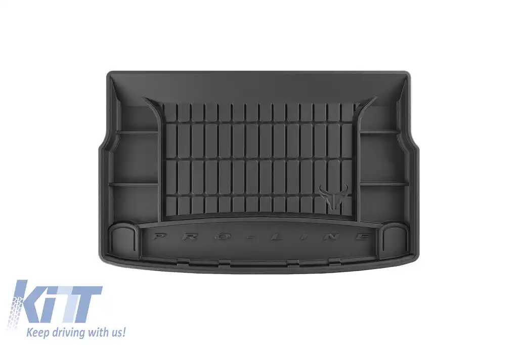 Covor de cauciuc Frogum ProLine potrivit pentru Hyundai Kona Electric după 2022 cu podeaua portbagajului în poziția inferioară