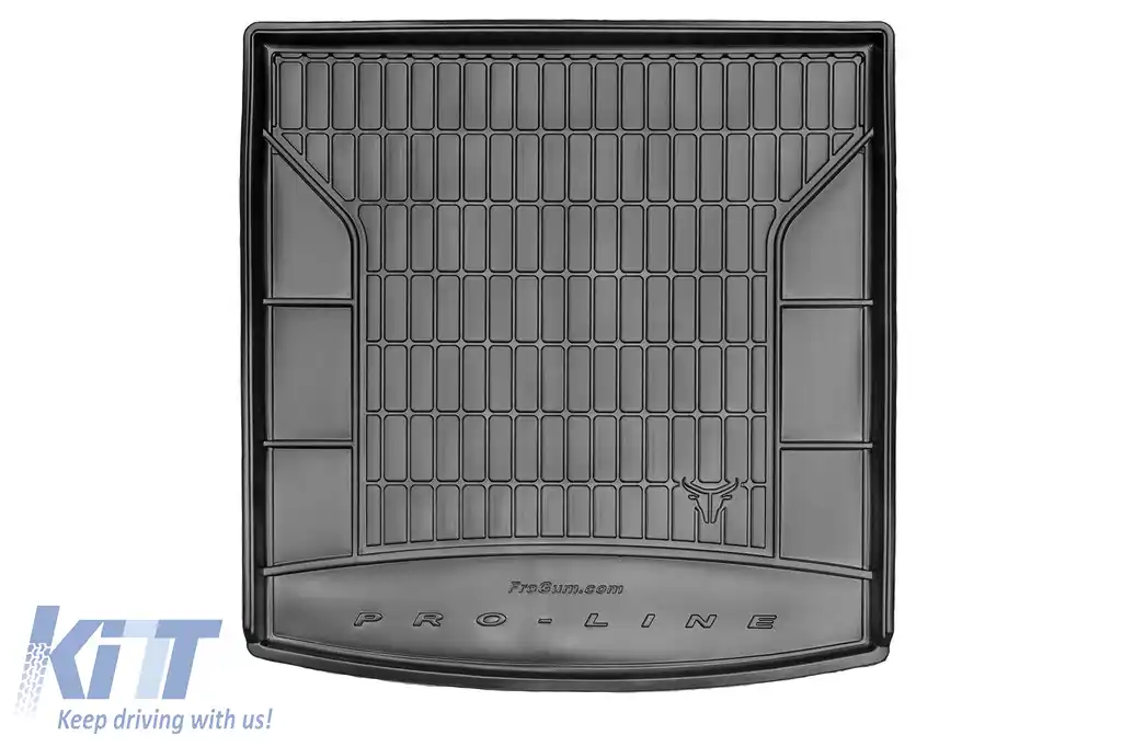 Covor de cauciuc Frogum ProLine potrivit pentru Volkswagen Golf VII wagon 2012-2019 cu podeaua portbagajului în poziția superioară