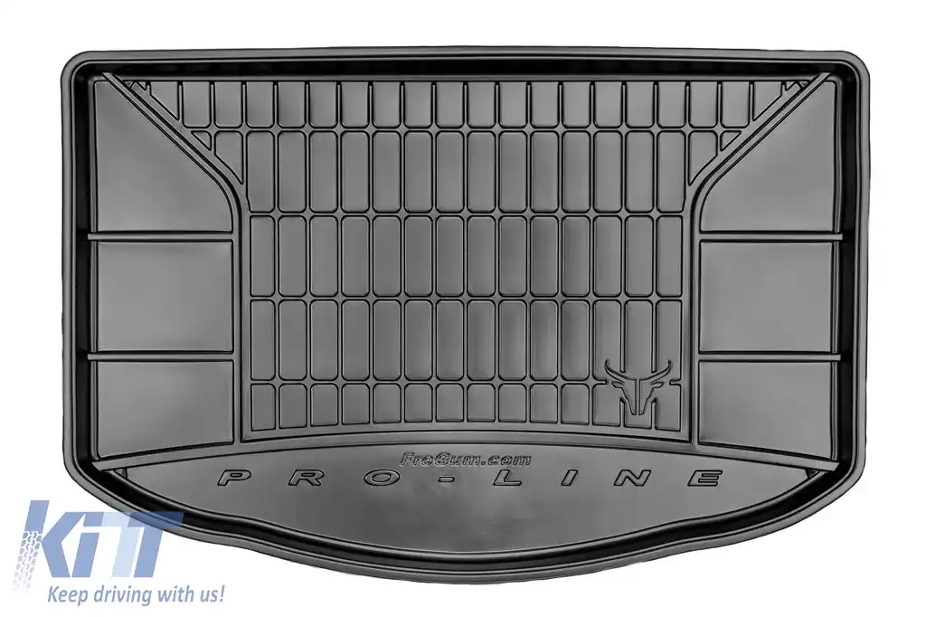Covor de cauciuc Frogum ProLine potrivit pentru Kia Soul 2013-2018 cu podeaua portbagajului în poziția inferioară