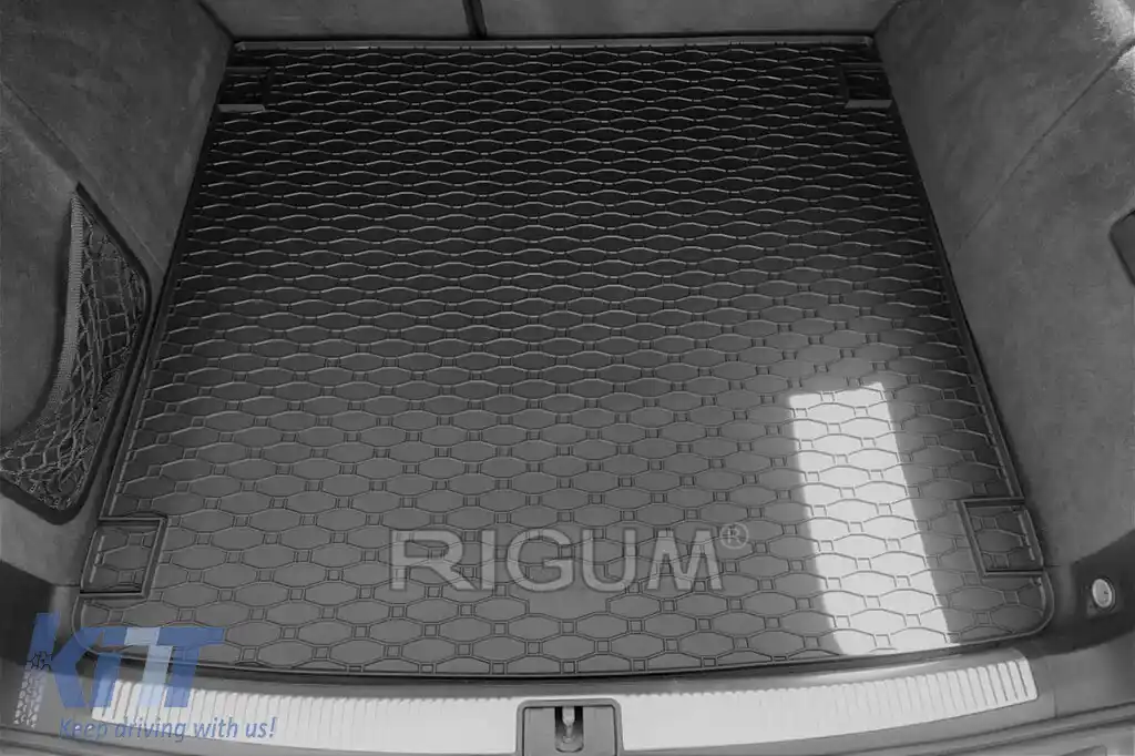 Covor de cauciuc pentru portbagaj de la Rigum potrivit pentru Audi A4 Avant 2001-2004, Seat Exeo wagon 2009-2013, negru-image-6224571