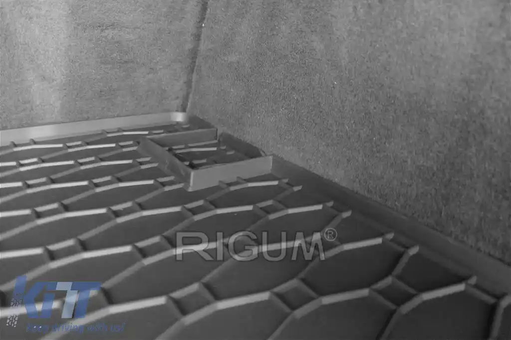 Covor de cauciuc pentru portbagaj de la Rigum potrivit pentru Audi A4 Avant 2001-2004, Seat Exeo wagon 2009-2013, negru-image-6224572