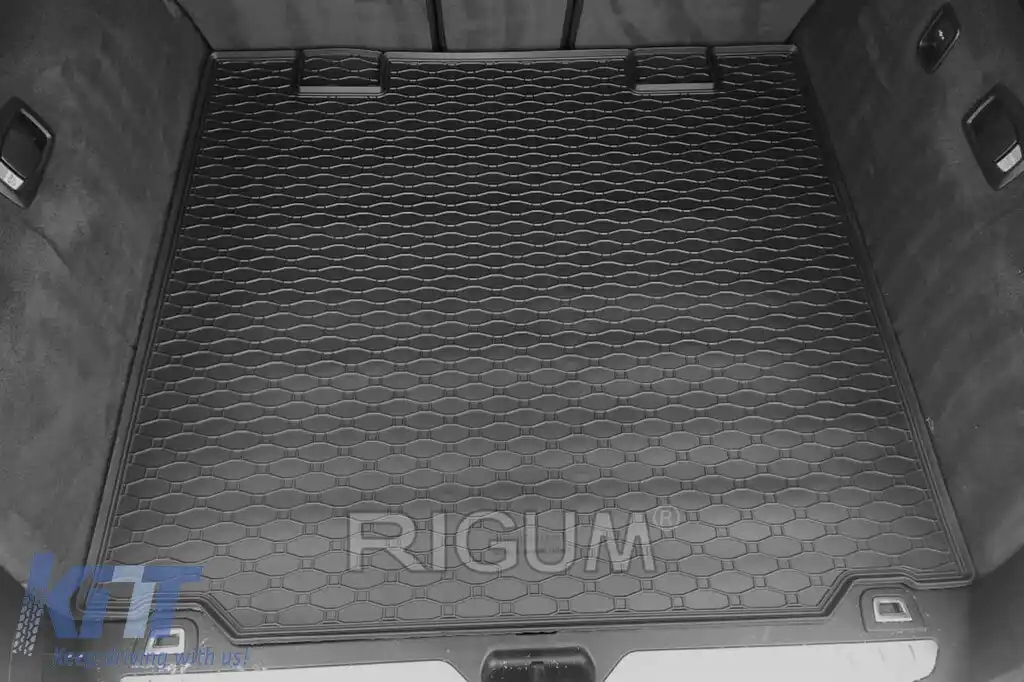 Covor de cauciuc pentru portbagaj de la Rigum, potrivit pentru BMW seria 5 F11 break 2010-2017, negru-image-6224613