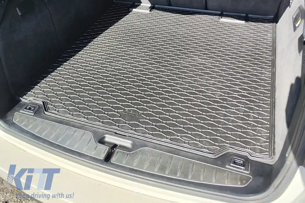 Covor de cauciuc pentru portbagaj de la Rigum, potrivit pentru BMW seria 5 F11 break 2010-2017, negru-image-6224616