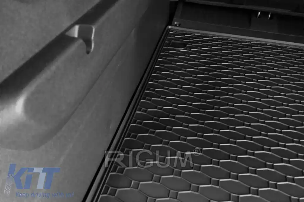 Covor de cauciuc pentru portbagaj de la Rigum potrivit pentru Opel Combo, Citroën Berlingo, Peugeot Rifter după 2019 cu ampatament scurt pentru 5 locuri, Toyota ProAce cu ampatament scurt după 2020, n-image-6224740