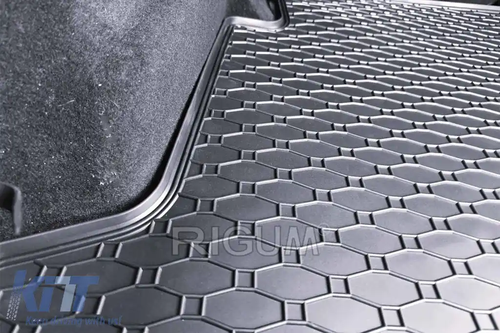 Covor de cauciuc pentru portbagaj de la Rigum, potrivit pentru Ford Mondeo sedan după 2007, cu roată de rezervă mică-image-6224886